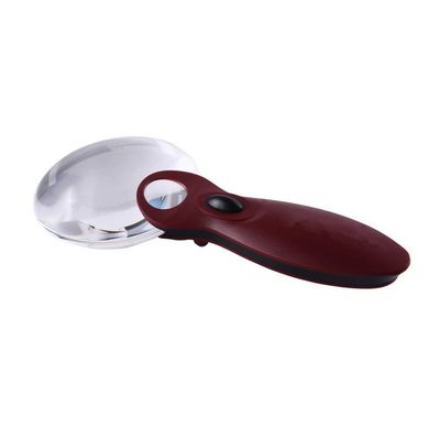JSEIAJB Lightweight Frameless Handheld Illuminated Magnifying Glass(D)