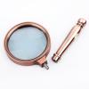 JSEIAJB Large Lens Handheld Magnifier Magnifier Reading Map Newspaper Handle Magnifying Glass(White-Patch Five-Pointed star4) view 2