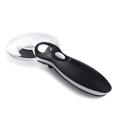 JSEIAJB Lightweight Frameless Handheld Illuminated Magnifying Glass(White-Patch Five-Pointed star4)