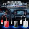 Wirelesss Adapter, 10 Meters Range Plug and Play 5.0GHz Fast Transmission with Voice Control Capabilities, Compatible with Over 98% Car for iOS, Only Suitable for iOS, ABS (Black) view 2