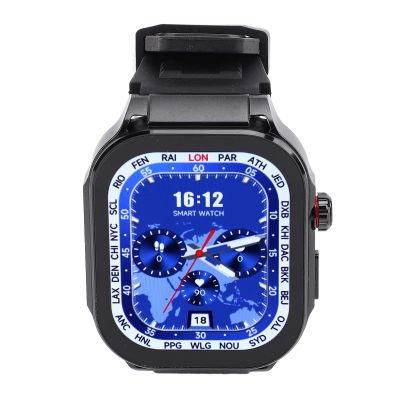Smartwatch 2.06 Inch HD Screen Call Reminder Multiple Sports Modes Water Drop Proof Sport Watch Outdoor (Black)