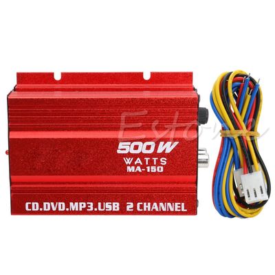 Ozeau Hi-Fi 36W 2 Channel Stereo HiFi Car Motorcycle Home Theater Amplifiers for Car Motorcycle