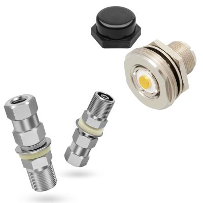Anina 2pc CB Radio Antenna Stub Mount Heavy Duty SO-239 Stud Mount for CB Radio NMO to UHF Female SO-239 Connector NMO Mount Assembly