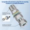 Anina 2pc CB Radio Antenna Stub Mount Heavy Duty SO-239 Stud Mount for CB Radio NMO to UHF Female SO-239 Connector NMO Mount Assembly view 2