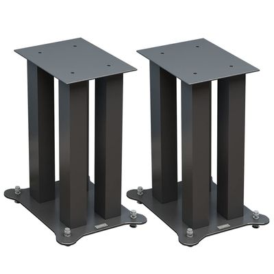 1 Pair Universal Steel Speaker Stands Floor Speaker Stands for Home Theater Bookshelf Desktop Speaker Studio Monitor Stands (Color : B, Size : 300mm/11.8inch)