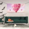 Small Banner Wall Hanging Backdrop Banner Large Party Banner Sign Pink Hot Air Balloon Poster Party Backdrops for New Year Graduation Wedding Birthday Party Decor view 2