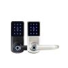 KIEEQGAK Fingerprint Electronic Door Lockwith WiFi TUYA App Digital Safe Keypad Remote Unlock for Home and Hotel Security Smart Lock(A290TY Satin Nickle) view 1
