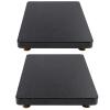 2 Pack Base Stand, SUBWOOFER Isolation Stand, Speaker Isolation Feet Platform, Riser Stabilizer Base, Copper Nail Fix (Color : Black, Size : 35x35cm) view 1