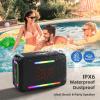 ZEALOT 120W Bluetooth Speaker, Wireless Speakers IPX6 Waterproof Loud Bluetooth Subwoofer Speaker with LED Light, 40H Playtime, Custom EQ, Portable Wireless Stereo Paired Speakers for Outdoor, Party view 3