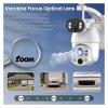 QDVOPHZA WiFi PTZ Motion Detection Tracking IP Cam 10MP 99X Optical Zoom Dual Screen Security Solar Camera Wireless Outdoor Surveillance(10MP WiFi Camera 128) view 3