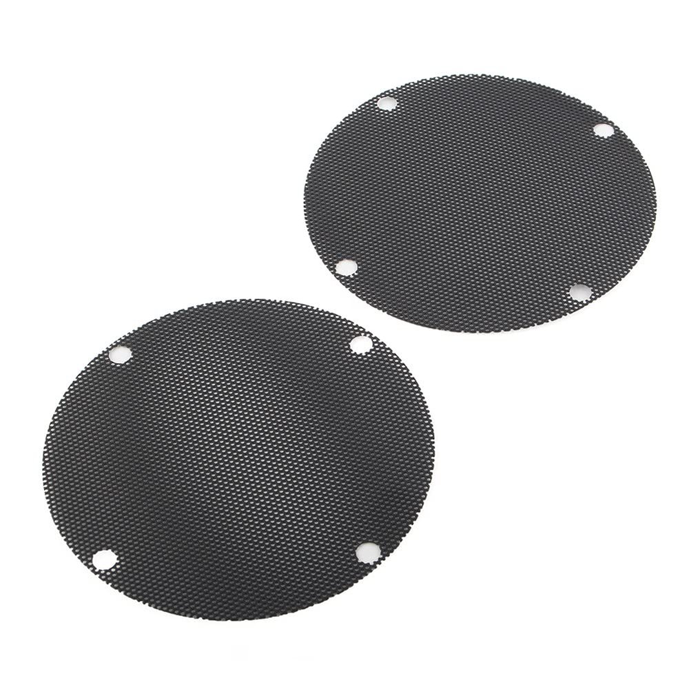 Bacar 2 PCS Motorcycle Iron Mesh Speaker Grills, Rear Speaker Grille Cover for Harley for Touring FLHTCSE, EFI FLHTCI, FLHTC, EFI FLHTI, FLHT, FLHXXX, Black