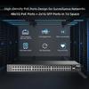 48 Port Full PoE Gigabit Switch with 2 Gigabit SFP, IEEE802.3af/at Max 800W, YuLinca Unmanaged Rackmount Gigabit PoE Switch view 2