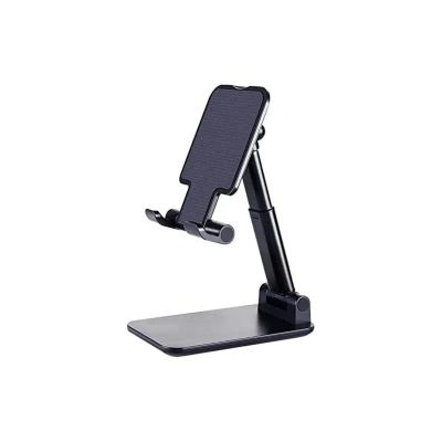 Desk Mobile Phone Holder Stand Adjustable Desktop Tablet Holder Universal Table Cell Phone Stand(Black)