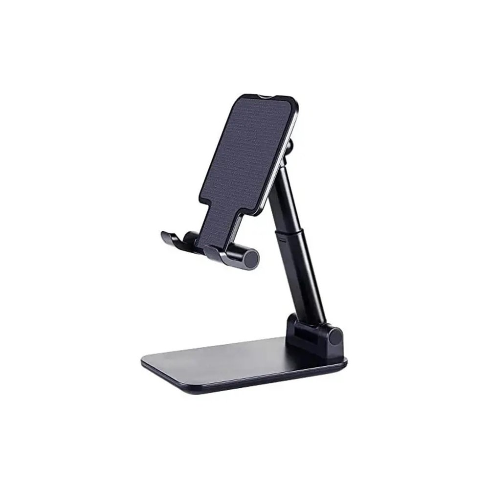 Desk Mobile Phone Holder Stand Adjustable Desktop Tablet Holder Universal Table Cell Phone Stand(Black)