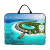 POEZJZW Maldives Scenery Laptop Bag 14 Inch Handheld Portable Briefcase Shockproof Protective Sleeve Computer Inner Bag view 1