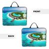 POEZJZW Maldives Scenery Laptop Bag 14 Inch Handheld Portable Briefcase Shockproof Protective Sleeve Computer Inner Bag view 2