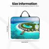POEZJZW Maldives Scenery Laptop Bag 14 Inch Handheld Portable Briefcase Shockproof Protective Sleeve Computer Inner Bag view 3