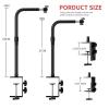 50cm Desktop Flexible Metal Bracket with Ball Head Max Loading 5kg for Plate Light Projector Smartphone Camera view 3