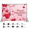 20x10ft Happy Valentines Day Backdrop Pink Love Heart Photography Background Glitter Spots Backdrop Romantic Dinner Date Woman Birthday Wedding Party Decor Portrait Photo Booth Studio Props view 3
