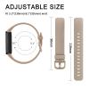 3 Pack Silicone Bands Compatible with Fitbit Inspire 3 Bands for Women Men, Adjustable Replacement Sport Wristbands Straps for Fitbit Inspire 3 Fitness Tracker (Starlight/Milk Tea/Smoke Violet) view 3