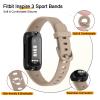 3 Pack Silicone Bands Compatible with Fitbit Inspire 3 Bands for Women Men, Adjustable Replacement Sport Wristbands Straps for Fitbit Inspire 3 Fitness Tracker (Starlight/Milk Tea/Smoke Violet) view 4