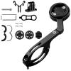 CZMYCBG Bike Handlebar Extender Mount, Out Front Bicycle Computer Combo Mount, Aluminum Alloy Odometer Holder Flashlight Bracket(Black) view 1