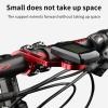 CZMYCBG Bike Handlebar Extender Mount, Out Front Bicycle Computer Combo Mount, Aluminum Alloy Odometer Holder Flashlight Bracket(Black) view 3
