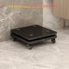 2PCS Floors Speaker Stands with Wheels, Speaker Isolation Feet Platform, Mobile Subwoofer Base, Riser Stabilizer for Standard Speaker view 2