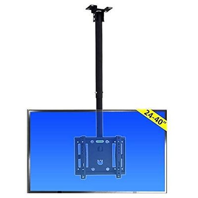 TV Mount,Sturdy TV Ceiling Mount Bracket, Tilts, Swivels and Height Adjustable, Fits Most 24'' -40'' LCD LED Plasma Monitor Screen Display up to 250x250