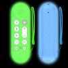 [2 Pcs] Silicone Remote Case for Google TV Streamer 4K Voice Remote 2024,Shockproof Remote Cover for Google TV Streamer 4K Voice Remote, Remote Protective Cover with Lanyard (Glow Blue+Glow Green) view 1