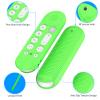 [2 Pcs] Silicone Remote Case for Google TV Streamer 4K Voice Remote 2024,Shockproof Remote Cover for Google TV Streamer 4K Voice Remote, Remote Protective Cover with Lanyard (Glow Blue+Glow Green) view 3