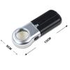 JSEIAJB Mini Three-Folding 10X Magnifier Zinc Alloy Magnifier Magnifying Glass with Scale for Textile Optical Jewelry Tool view 2