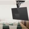 Adjustable Ceiling TV Mount Bracket - Motorized Tv Mount, 0-85 Flip Down TV/Monitor Bracket, 32-70 Inch Electric TV Lift, Remote Control Large Flip Down Motorized Pitched Roof (Black) view 3