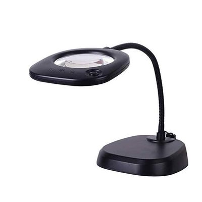 JSEIAJB Desktop Magnifying Glass,LED Lighted Magnifier with Stand Folding Design Hands Glass for