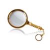 JSEIAJB Handheld Metal Handle Old Man Reading Looking at Magnifying Glass High Magnification 10 Times Microscope view 1