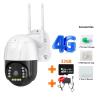 QDVOPHZA Surveillance Camera 4G SIM Card CCTV Camera Wireless Monitor Outdoor Waterproof Smart Home 360 Night Vision(E/U,4G Camera Add 32G) view 2