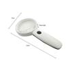 JSEIAJB Hand-held MagnifierLED Light, Reading Glass Lens Jewelry Loupe White for The Elderly Reading Maintenance view 2