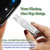 128GB Flash Drive for iPhone, Instant Use No Setup, FYRIS MFi Certified USB-A USB-C Lightning Thumb Drive for baclup Photo, Video, File compatiable iPad, Android, MacBook, PC (Skull) view 2