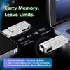 128GB Flash Drive for iPhone, Instant Use No Setup, FYRIS MFi Certified USB-A USB-C Lightning Thumb Drive for baclup Photo, Video, File compatiable iPad, Android, MacBook, PC (Skull) view 3