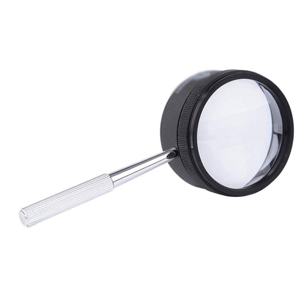 JSEIAJB Black Magnifier35X Handheld Magnifier, Reading Glasses Handle for Book and Newspaper Reading