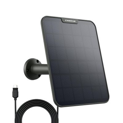 CAMOVUE Solar Panel SP-10 for Wildlife Trail Camera, 6W Fast Charging
