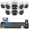 2-Way Audio & 130 Wide-Angle Wired Security Camera System, Outdoor POE IP Cameras, Home Video Surveillance Camera Systems view 1