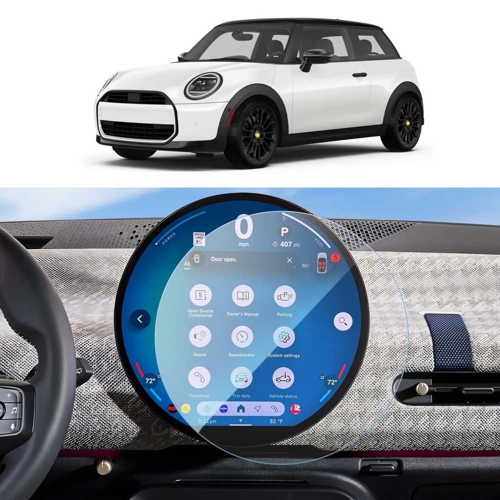 SKTU for 2025 2026 Mini Cooper Accessories Screen Protector for 2025 2026 Mini Cooper/ 2025 2026 Mini Countryman 9.4-Inch Navigation 2025 2026 Cooper 2025 2026 Countryman Accessories Tempered Glass [9H Hardness, Ultra HD, Anti-Glare]