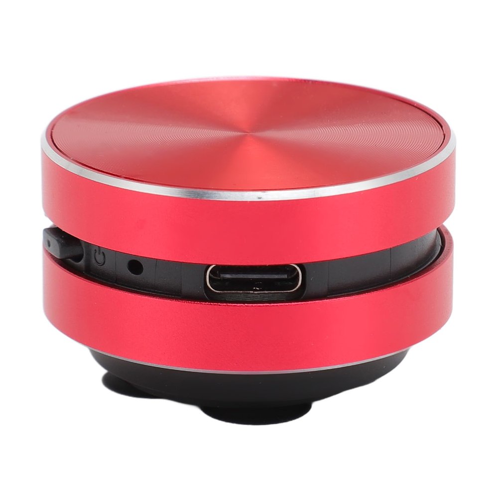 Bluetooth Bone Conduction Speaker, Portable Wireless Speaker with Suction Cup Stereo Bass & FM Radio Bathroom Mini Size Cordless Music Player for Home,Travel,Outdoor (Red)