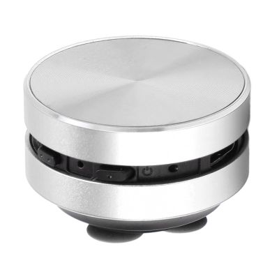 Bluetooth Bone Conduction Speaker, Portable Wireless Speaker with Suction Cup Stereo Bass & FM Radio Bathroom Mini Size Cordless Music Player for Home,Travel,Outdoor (Silver)