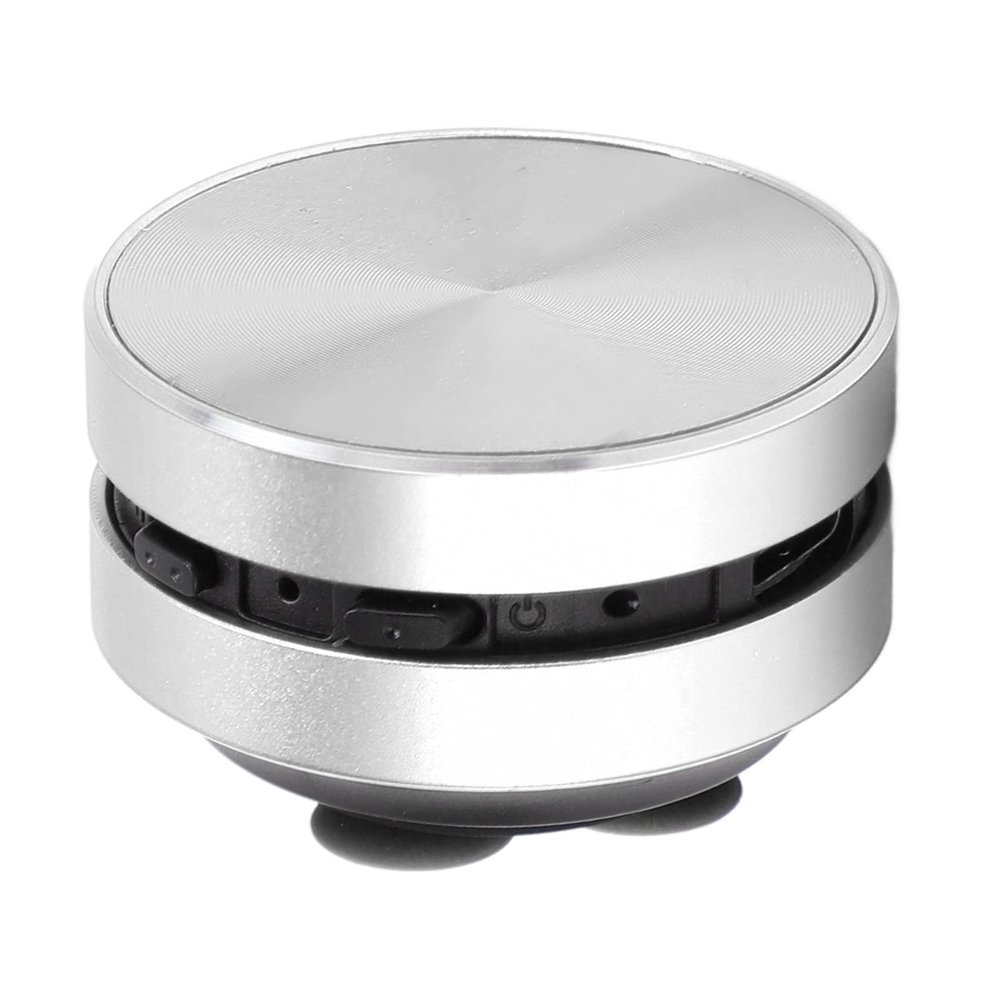 Bluetooth Bone Conduction Speaker, Portable Wireless Speaker with Suction Cup Stereo Bass & FM Radio Bathroom Mini Size Cordless Music Player for Home,Travel,Outdoor (Silver)