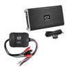 NVX VAD27001 5400W Max Class D Monoblock Amplifier + NVX XFLOC4 4-Channel Line Output Converter Bundle  High Power, Bass Boost, Remote Subwoofer Knob for Car/Truck/Marine/UTV view 1