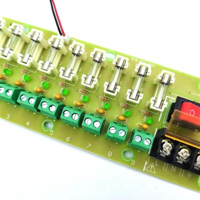 JJCEQBPE 5V12V 24V DC Power Distribution 4/9/18-way PCB Board Terminal Block Power Supply Box,with smps 12v 5a/10a/15a(18CH CCTV Box)