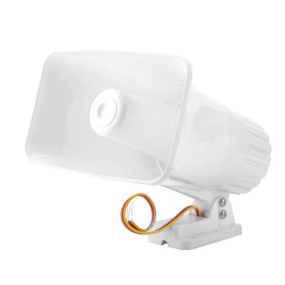 150 dB DC 12V Dual Wired Horn Siren Alarm System for Home Security, 12V 150 dB Treble Speaker, far Volume, and Dual , can be Worked with Various Alarm Connection, Installed in