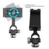 Aluminum Alloy 360 Rotation Cell Phone Mount Adapter with Cold Shoe, for Camera Tripod Photography, Quick Installation Standard Dovetail Groove Design, CNC Integrated Processing view 2